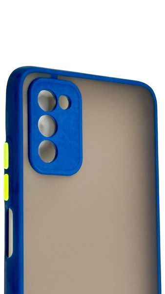 TPU чохол накладка Matte Color Case для Samsung Galaxy A03S синій 092511 фото
