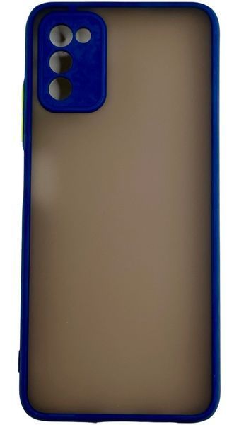 TPU чохол накладка Matte Color Case для Samsung Galaxy A03S синій 092511 фото