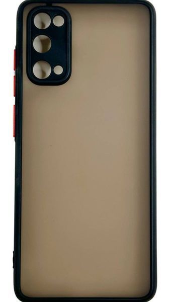 TPU чехол накладка Matte Color Case для Samsung Galaxy S20 черный 092211 фото