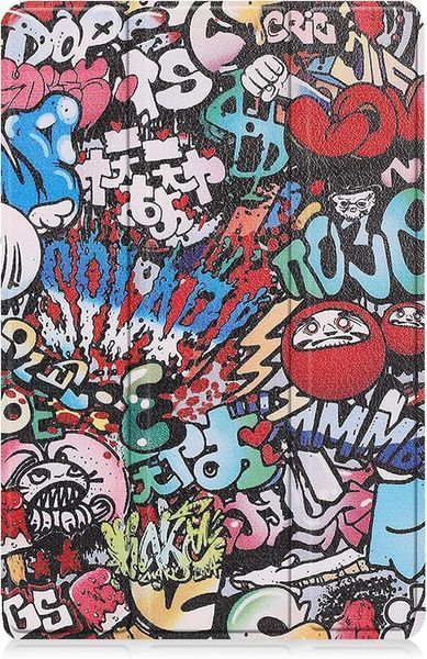 Шкіряний чохол книжка Crazy Horse для Lenovo Legion Y700 (2025) (8.8")/graffiti 099753 фото