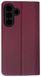 Кожаный чехол книжка Fibra case на Samsung Galaxy A26 (5G) / бордовый 202520 фото 2