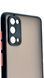 TPU чехол накладка Matte Color Case для Samsung Galaxy S20 черный 092211 фото 3
