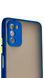 TPU чохол накладка Matte Color Case для Samsung Galaxy A03S синій 092511 фото 3