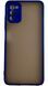 TPU чохол накладка Matte Color Case для Samsung Galaxy A03S синій 092511 фото 2