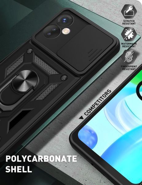 PC + TPU чехол Camshield armor для Tecno Camon 19 Neo / синий 089250 фото