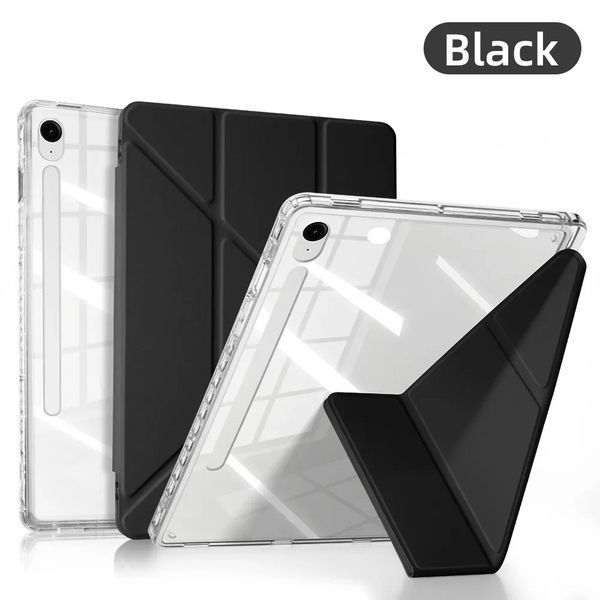 Чехол книжка Transparent Origami на Samsung Galaxy Tab S11 (11") / черный 100685 фото