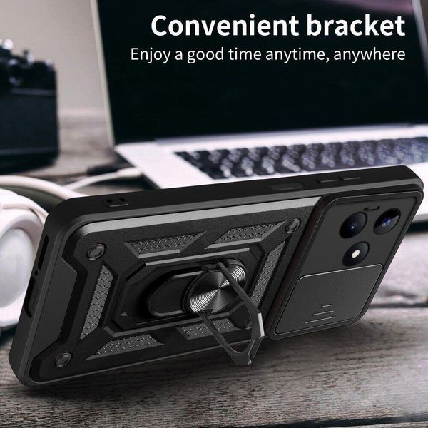 PC + TPU чехол Camshield armor для Realme C51 / красный 095707 фото
