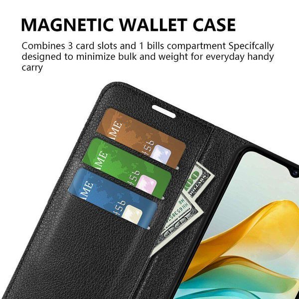 Шкіряний чохол книжка Lichee для ZTE blade A53 чорний 093052 фото