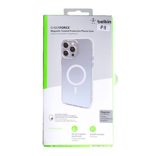 Чохол Belkin Sheerforce with Magsafe для iPhone 15 прозорий 092411 фото