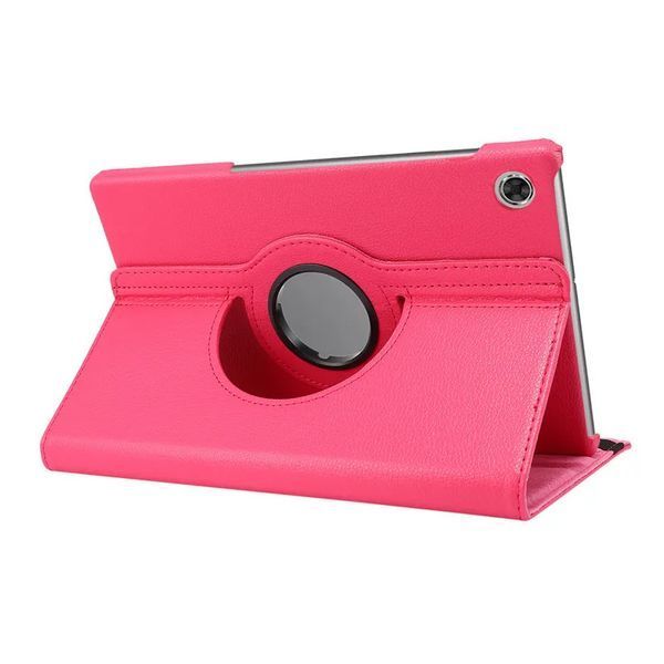 Кожаный чехол книжка 360 для Lenovo Tab 2025 (10.1") / малиновый 100826 фото