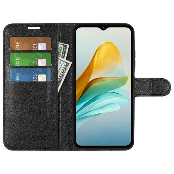 Шкіряний чохол книжка Lichee для ZTE blade A53 чорний 093052 фото