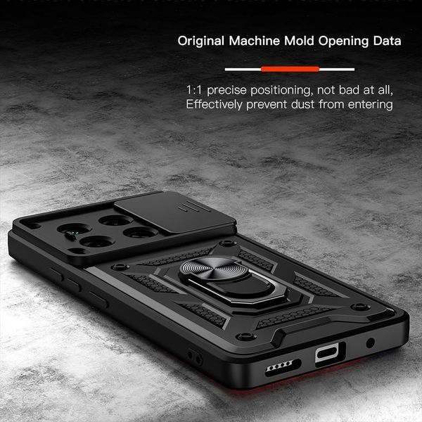 PC + TPU чохол Camshield Armor для Tecno Camon 30 / чорний 098016 фото
