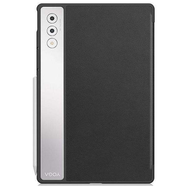 Кожаный чехол книжка Crazy Horse на планшет Lenovo Yoga Tab Plus (12.7) / черный 098906 фото