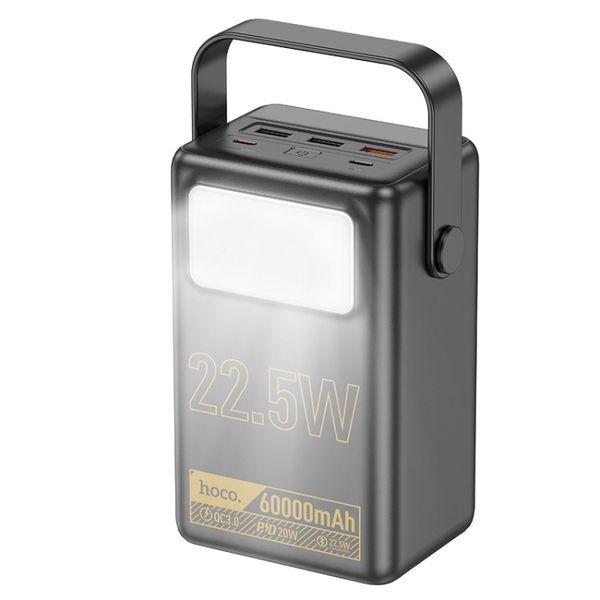 Повербанк Power Bank Hoco J110 Powerful 22.5W fully compatible (LCD / Lamp) 60000mAh черный 093241 фото