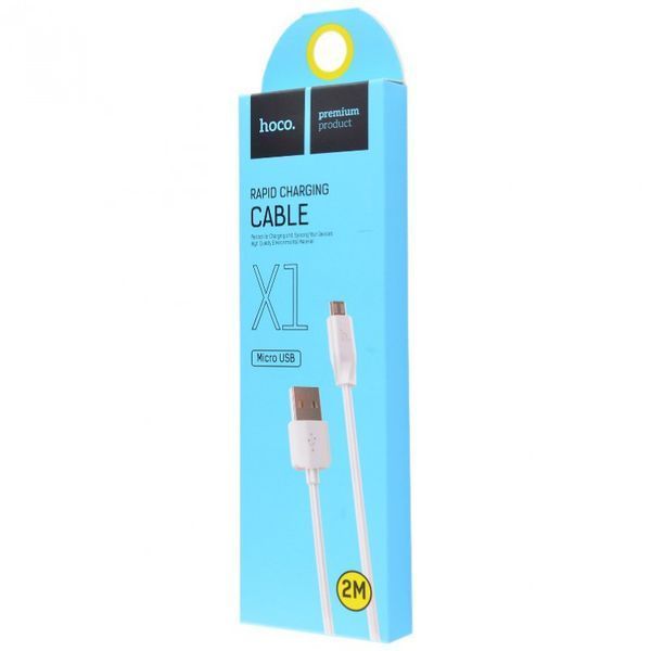 USB-кабель Hoco X1 білий 51557 фото