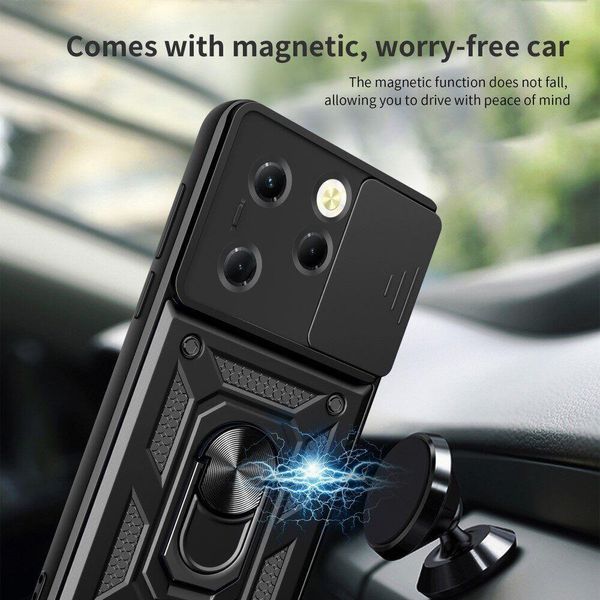 PC + TPU чехол Camshield Armor для Infinix Hot 40 Pro (X6837) / красный 095721 фото