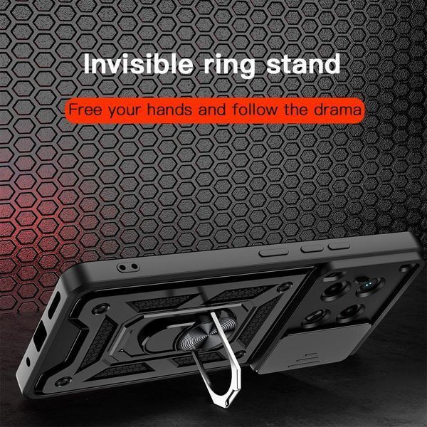 PC + TPU чохол Camshield Armor для Tecno Camon 30 / чорний 098016 фото