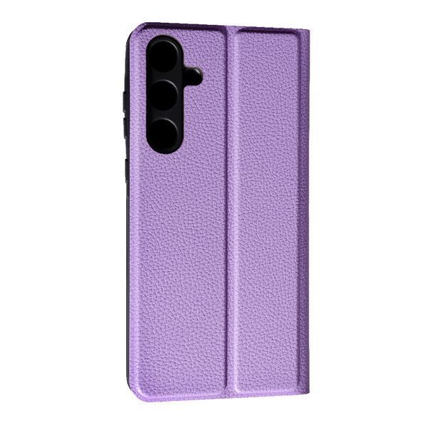 Шкіряний чохол-книжка Fibra case на Samsung Galaxy A35 / фіолетовий 096980 фото