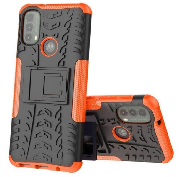 PC + TPU чехол Armor на Motorola E40 оранжевый 89502 фото