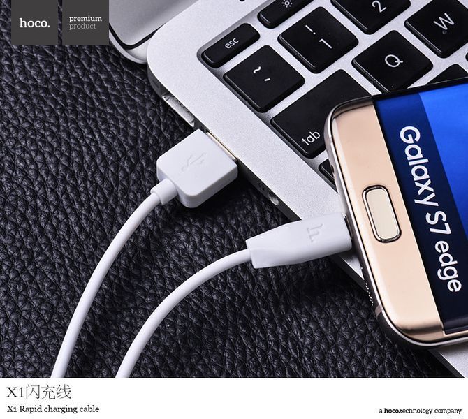 USB-кабель Hoco X1 білий 51557 фото