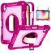 PC + TPU чохол Carbon Armor Cover Tablet на Samsung Galaxy Tab S10 Lite (10.9) / малиновий 100403 фото 1