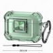 Чохол Transparent with lock для AirPods Pro 2 зелений із зеленим замком 090232 фото 1