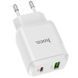 СЗУ Hoco N5 Home Charger Favor dual port PD20W+QC3.0 charger білий 90350 фото 1