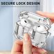Чохол Transparent with lock для AirPods Pro 2 зелений із зеленим замком 090232 фото 2