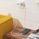 СЗУ Hoco N5 Home Charger Favor dual port PD20W+QC3.0 charger білий 90350 фото 5