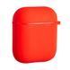 Силіконовий чохол із карабіном для AirPods 1/2 (with fibra) Red 096974 фото 2