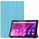 Кожаный чехол книжка Crazy Horse для Lenovo Tab K10 голубой 093846 фото 1