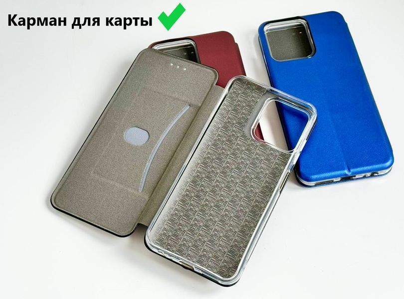 Чохол книжка Elegant book для ZTE Blade V50 Design / бордовий 200017 фото