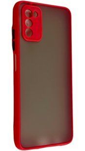 TPU чохол накладка Matte Color Case для Samsung Galaxy A03S червоний 092512 фото