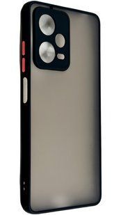 TPU чехол накладка Matte Color Case для Xiaomi Redmi Note 12 Pro 5G черный 092012 фото