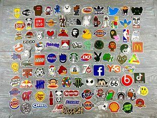 Набір декоративних стикерів-наклейок Brands 83648 фото