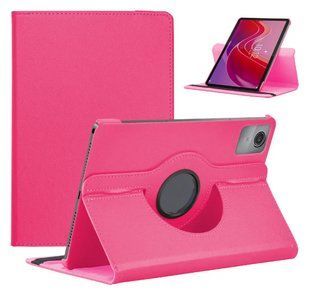 Шкіряний чохол книжка 360 на планшет Lenovo Tab K11 2024 (11") / малиновий 200966 фото