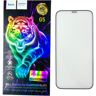 Защитное стекло Hoco G5 на iPhone 13 Pro Max (на айфон 13 про макс) черный 085261 фото
