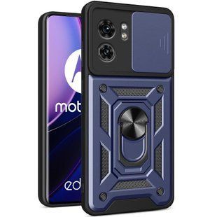 PC + TPU чохол Camshield armor для Motorola Edge 40 синій 091205 фото