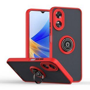 TPU чохол накладка Matte Ring Magnit для OPPO A38 червоний 094852 фото