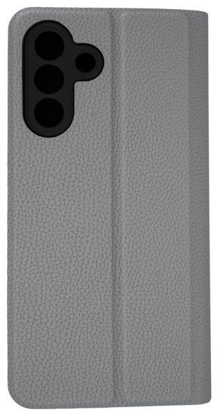 Шкіряний чохол книжка Fibra case на Samsung Galaxy A26 (5G) / сірий 202521 фото
