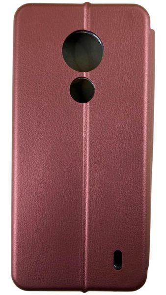 Чехол книжка Elegant book для Nokia C21 / бордовый 87281 фото