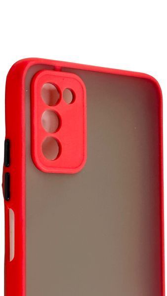 TPU чохол накладка Matte Color Case для Samsung Galaxy A03S червоний 092512 фото