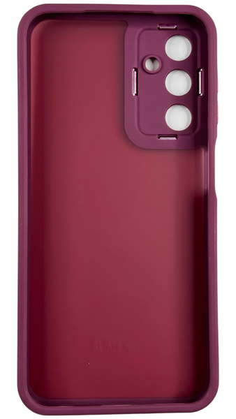 TPU чохол Luxury Metal Lens на Samsung Galaxy A24 бордовий 088451 фото