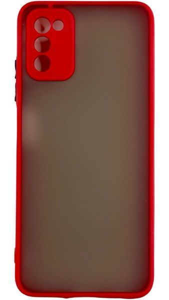 TPU чохол накладка Matte Color Case для Samsung Galaxy A03S червоний 092512 фото
