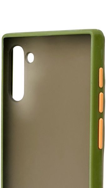 TPU чохол накладка Matte Color Case для Samsung Galaxy Note 10 світло-зелений 92262 фото