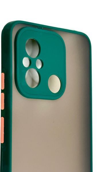 TPU чохол накладка Matte Color Case для Poco C55 темно-зелений 092662 фото