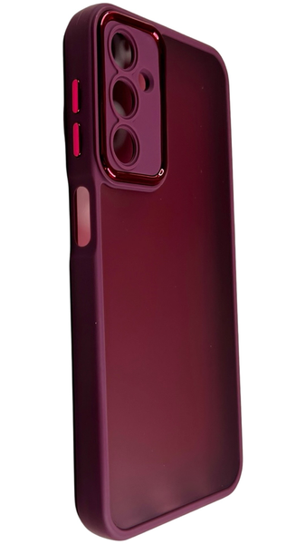 TPU чохол Luxury Metal Lens на Samsung Galaxy A24 бордовий 088451 фото