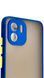 TPU чехол накладка Matte Color Case для Xiaomi Redmi A2 синий 092062 фото 3