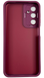 TPU чохол Luxury Metal Lens на Samsung Galaxy A24 бордовий 088451 фото 4