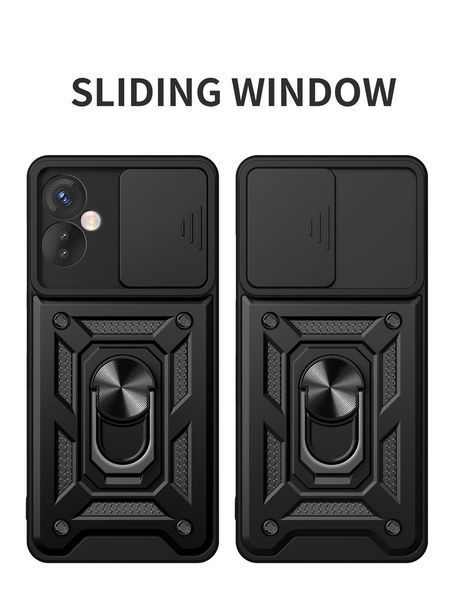 PC + TPU чехол Camshield armor для Tecno Camon 19 Neo / серебристый 089251 фото